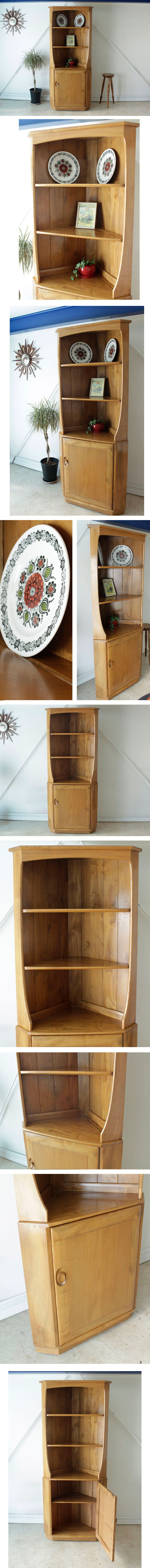 コーナーキャビネット Ercol ヴィンテージ イギリス Ercolアーコール☆コーナーキャビネット☆イギリスヴィンテージ☆木製